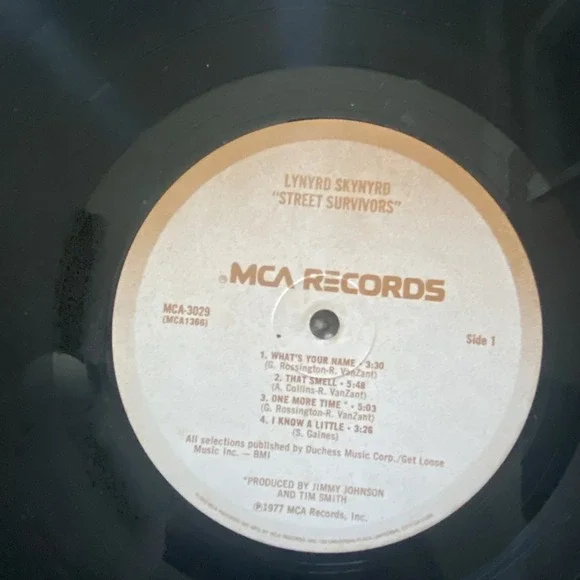 LYNYRD SKYNYRD STREET SURVIVORS LP MCA 3029 Vinyl Record - Picture 13 of 15